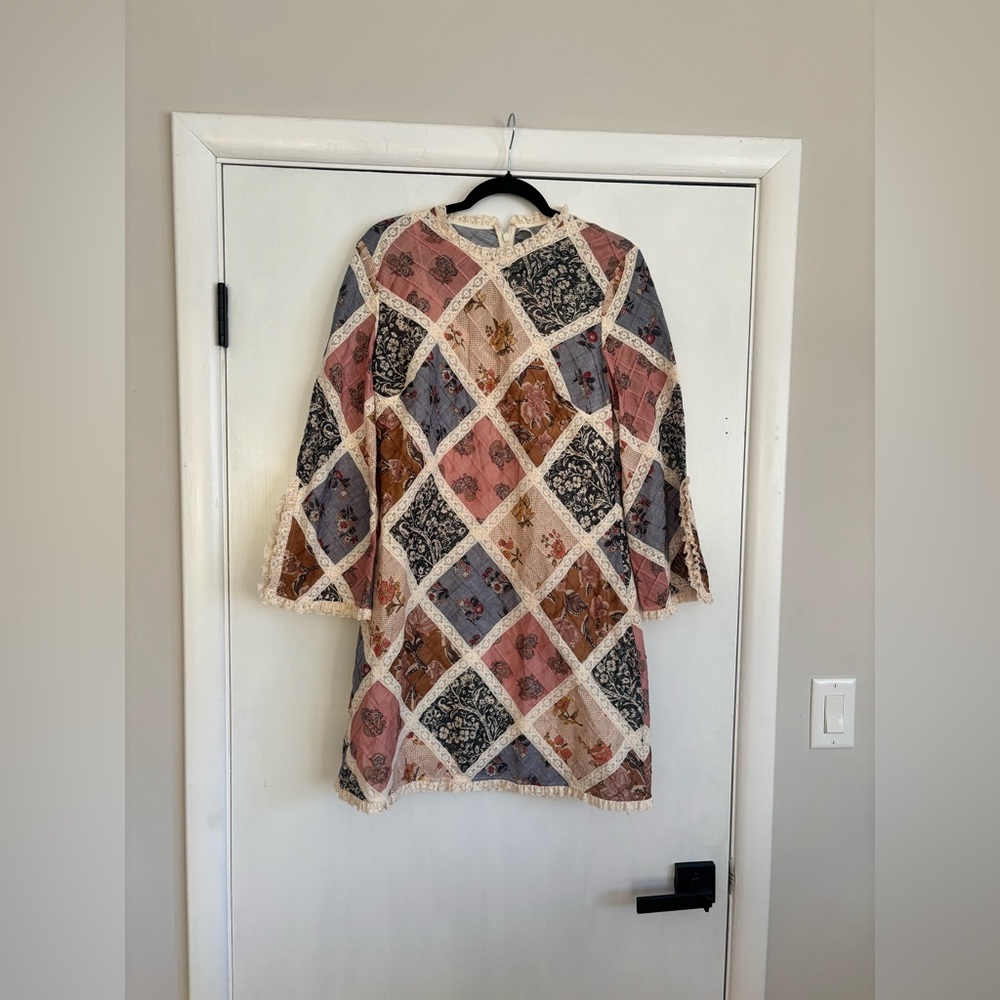 New Zimmermann Tallow Patchwork Lace Mini Dress I… - image 4